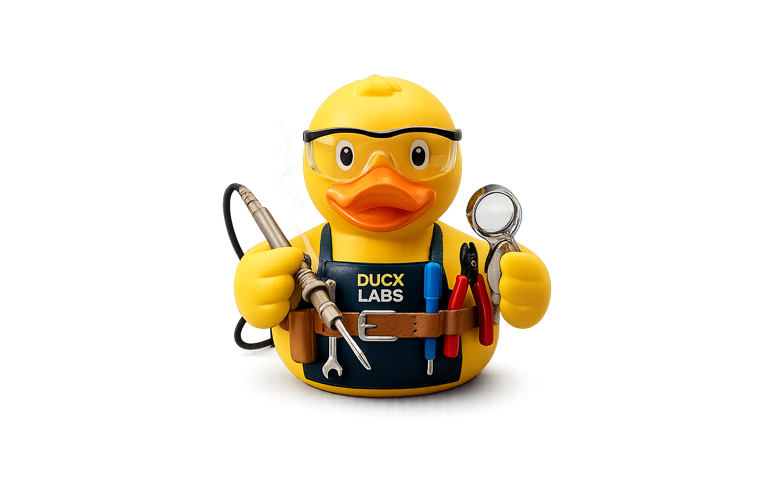 Duck Labs console repair mascot